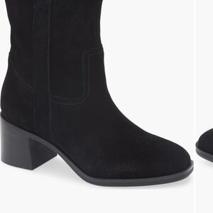 Steve Madden Black Suede Boots - size 9